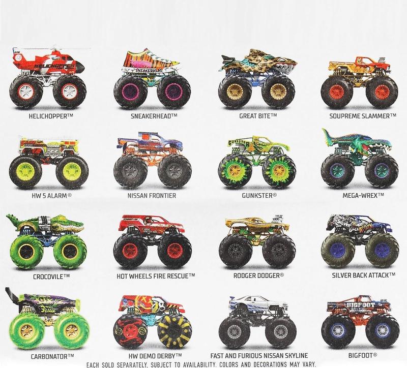 Hot Wheels Monster Trucks Básicos Modelos 2025 Sortido - Carrinhos